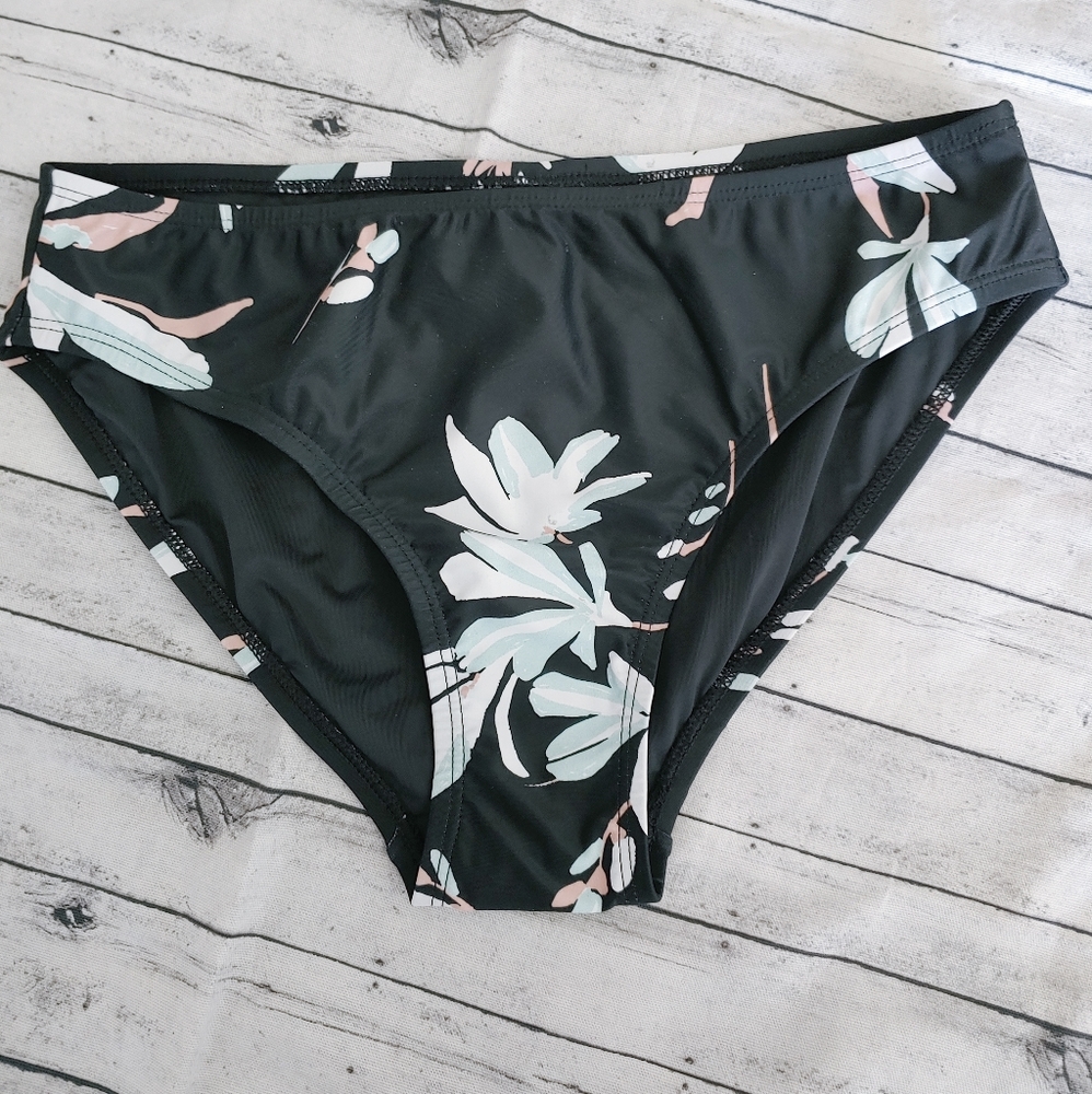Coastal blue swimwear bikini bottom